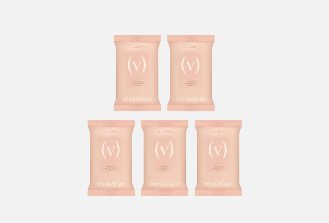 Изображение товара Влажные салфетки для интимной гигиены VESTETIQUE с ароматом розы