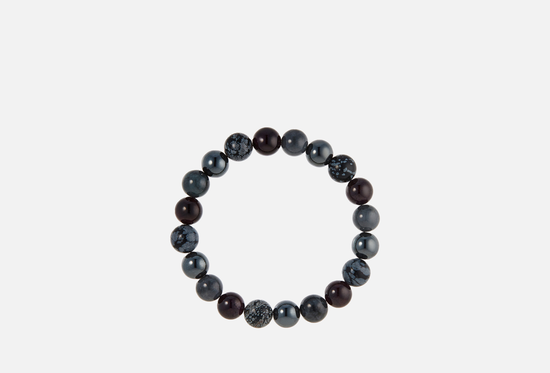 Изображение товара браслет karmonia из обсидиана, граната, нефрита и гематита