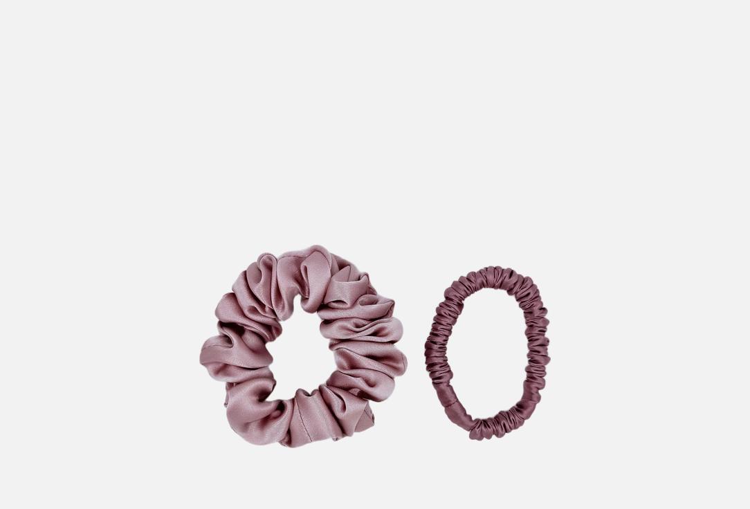 

набор шелковых резинок для волос MONARCA, Розовый, Пыльно-розовый 2 шт