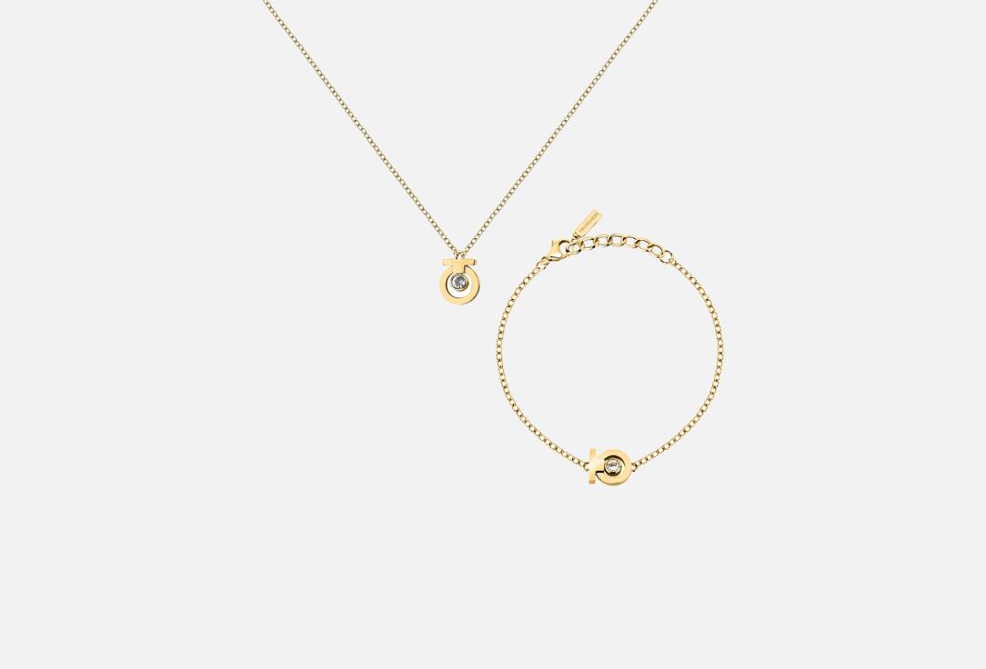 Изображение товара НАБОР УКРАШЕНИЙ: ПОДВЕСКА + БРАСЛЕТ Trussardi T-Logo