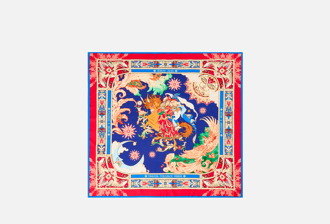 Изображение товара Платок Русские в моде Конек-Горбунок из шелка и вискозы для женщин