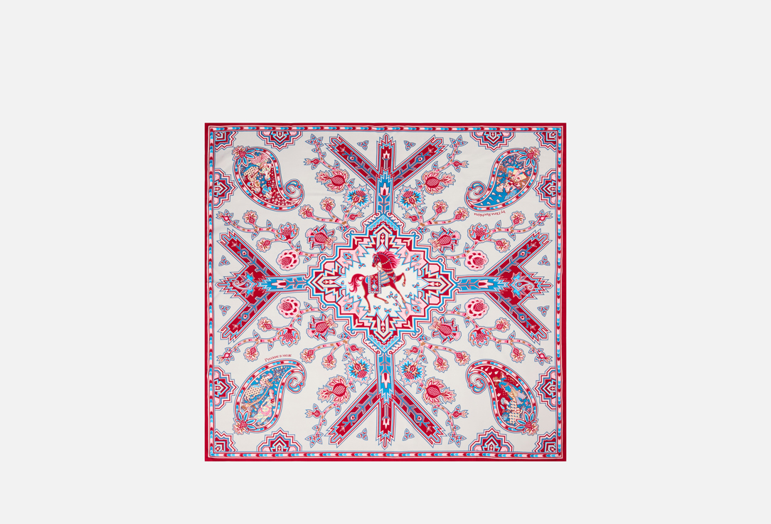 

Платок РУССКИЕ В МОДЕ, Красный, Кавказкий скакун