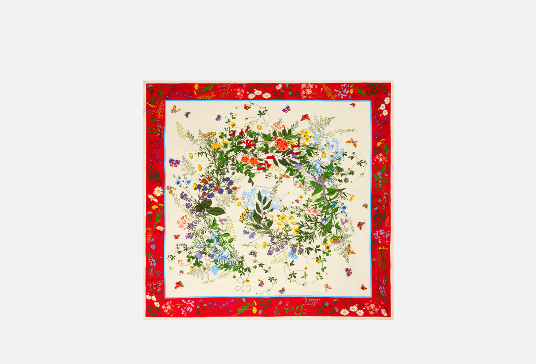 

Платок РУССКИЕ В МОДЕ, Красный, Русский полевой букет