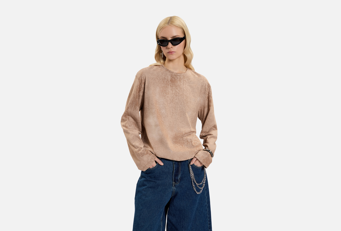 

Лонгслив ALZA, Коричневый, Светло-коричневый ONE SIZE мл