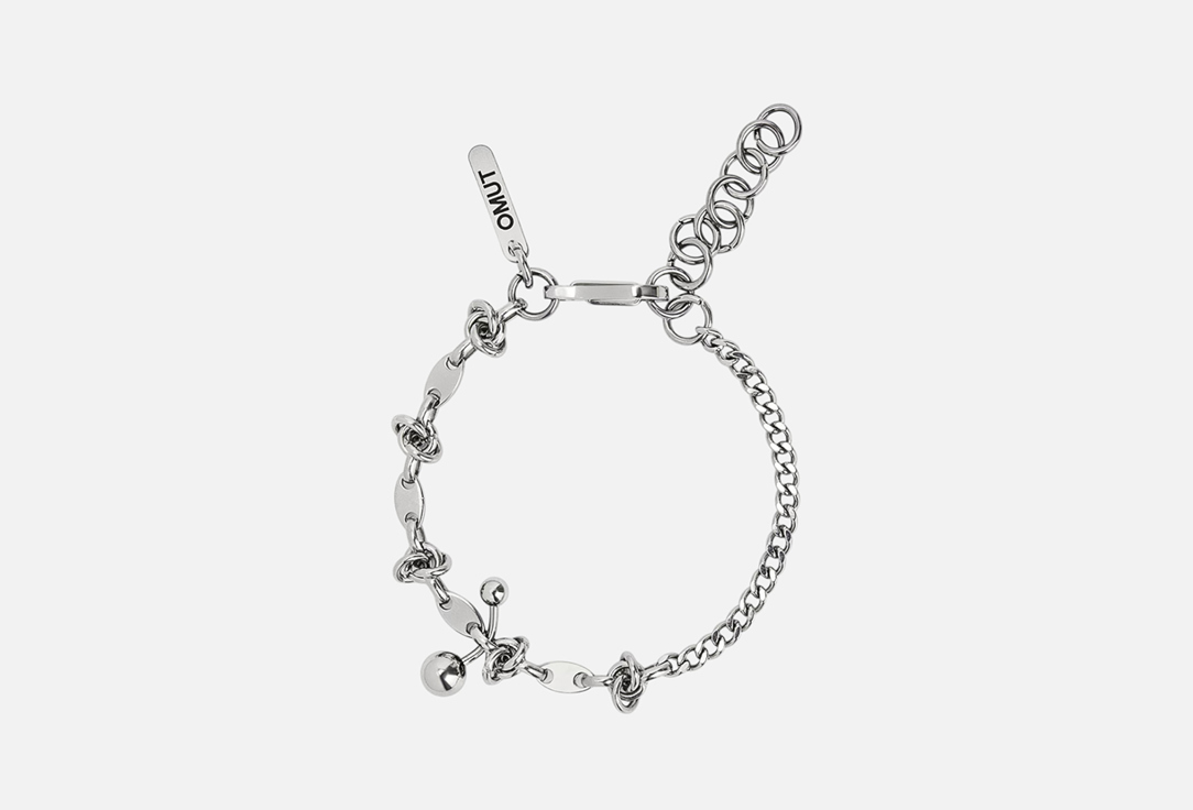 Изображение товара Браслет OMUT KNOTTY из стали с разнокалиберными цепочками для повседневной носки