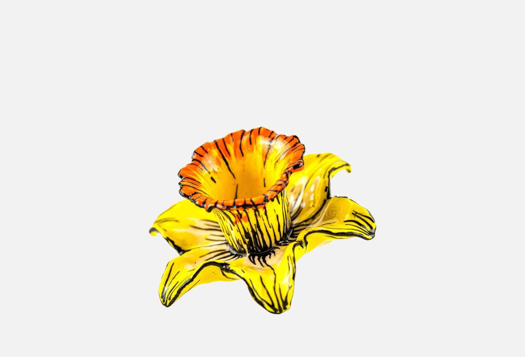 

Украшение пасхальное ELPIDA, Мультиколор, Подвес нарцисс, желто-черный 1 шт