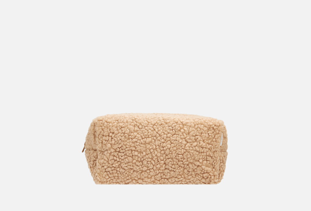 Изображение товара косметичка Vsebeloe тедди большая коричневая