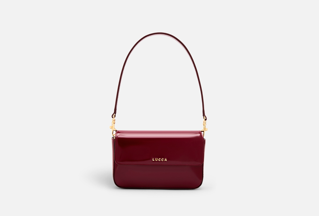 Изображение товара Сумка-багет кожаная LUCCA PAOLA бордовая