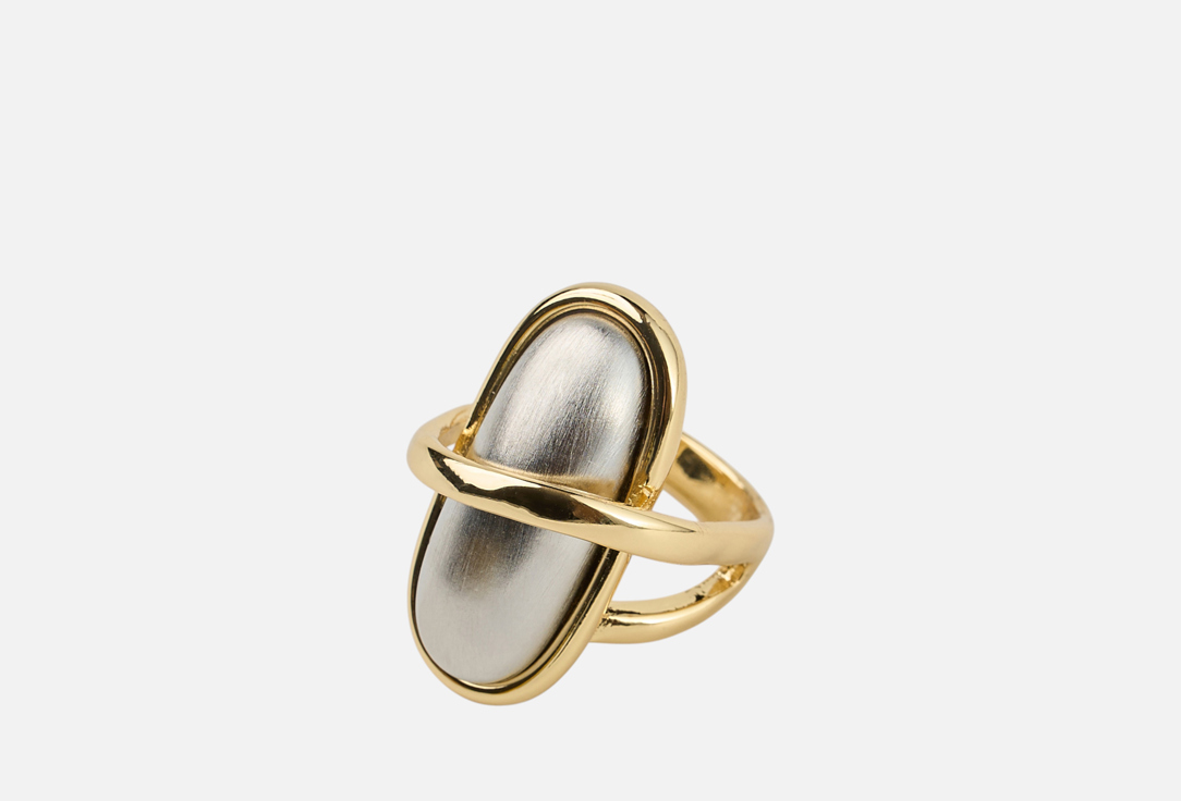 Изображение товара Кольцо 19.stone биколор массивное