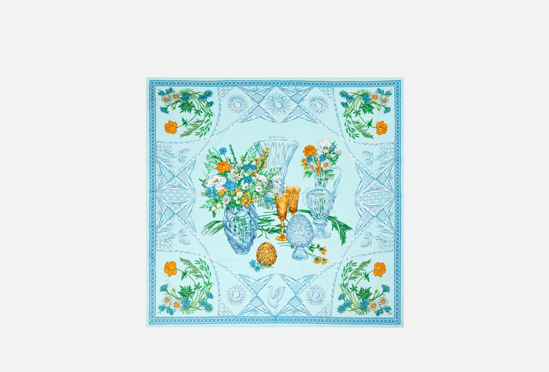 

Платок РУССКИЕ В МОДЕ, Голубой, Мелодия хрусталя