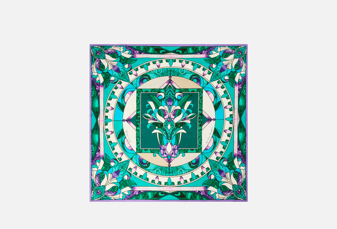 

Платок РУССКИЕ В МОДЕ, Зеленый, Каменный цветок