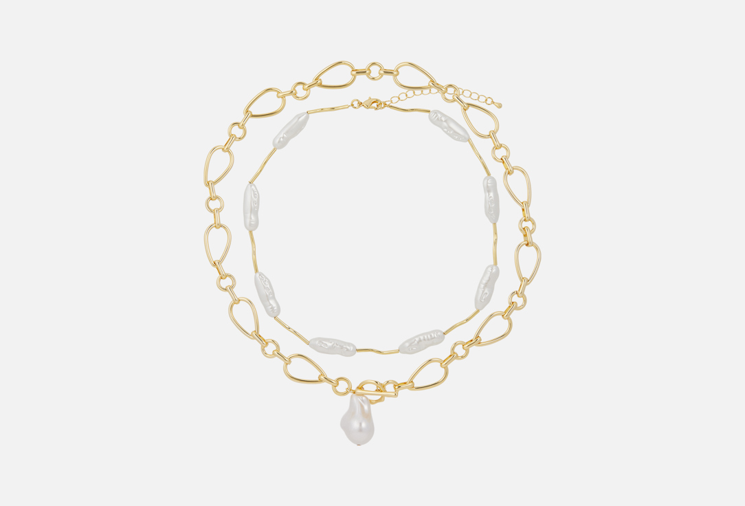 Изображение товара колье-цепь Nouvelle Mode с барочным жемчугом