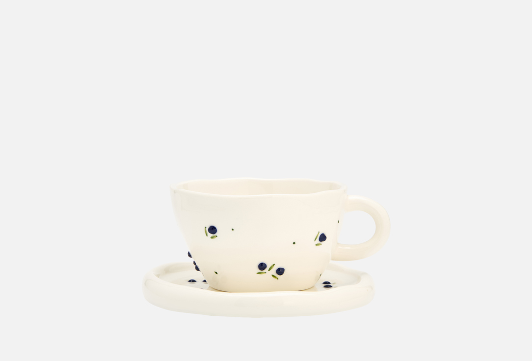 

Чайная пара ROOMI, Принт, Голубика 1 пар