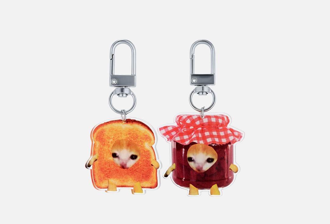 

Брелок MUF-MUF, Тост Варенье 2 шт