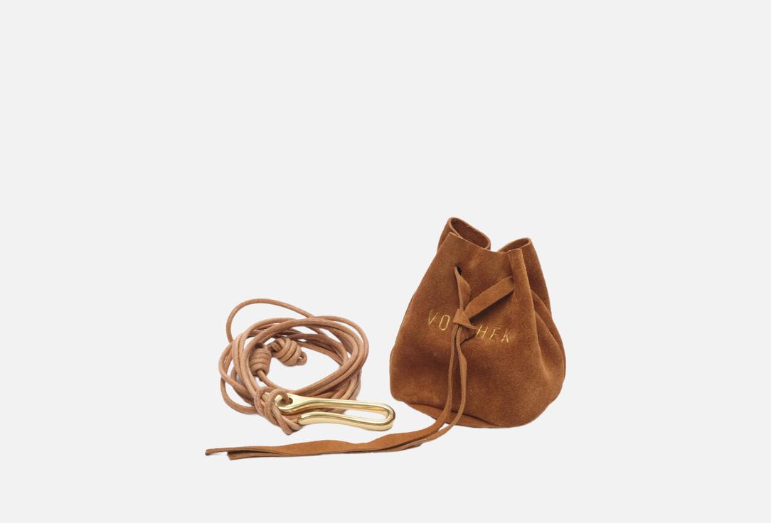 Изображение товара Сумка-кисет кожаная VOLCHEK DESIGN Tomato коричневая