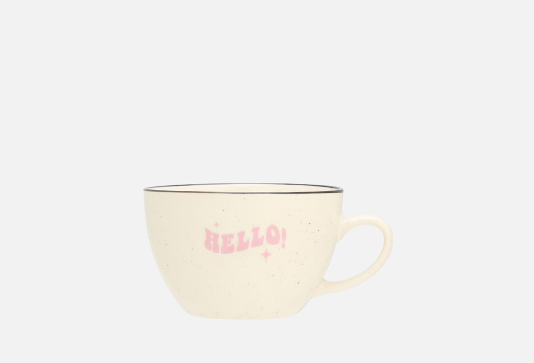 

Кружка керамическая ZAKKA, Принт, Hello! 10 см