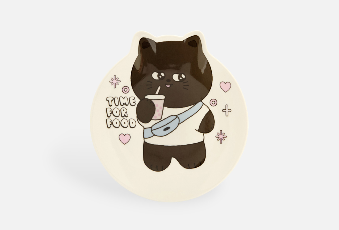 

Тарелка керамическая ZAKKA, Принт, Time for food 20 см