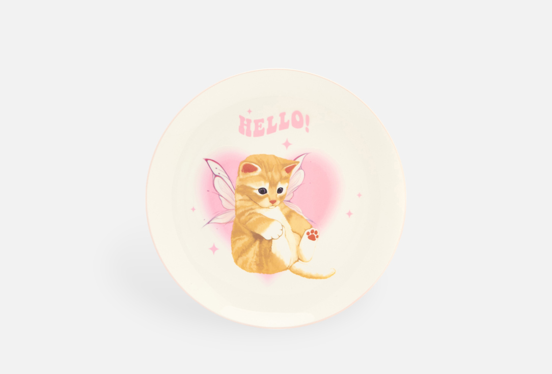 

Тарелка керамическая ZAKKA, Принт, Hello 20 см