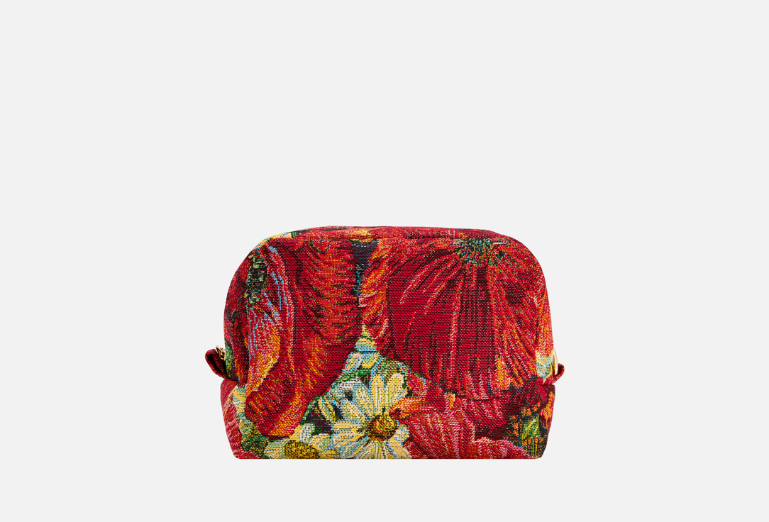 Изображение товара Косметичка VUA-LYA Алые маки из гобелена для ухода и путешествий