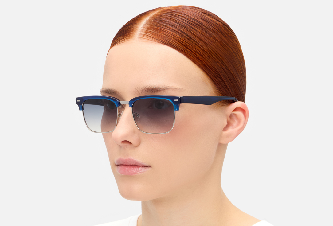 Изображение товара Стильные солнцезащитные очки EIGENGRAU 701HZ-EBL с защитой UV-400 и голубыми линзами