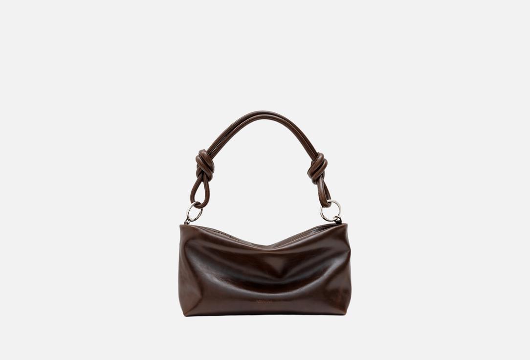 Изображение товара Сумка с ручками кожаная Reframe gabbi шоколадная