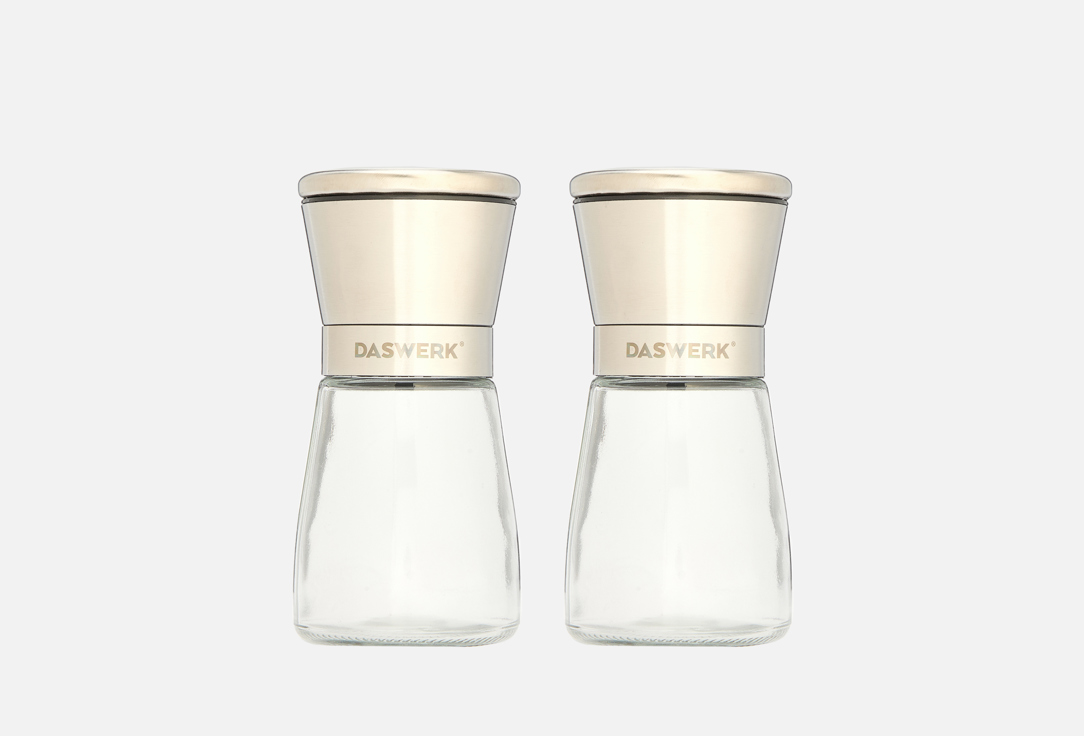 

Набор механических мельниц для специй DASWERK, Прозрачный, Der Kuche 2 шт