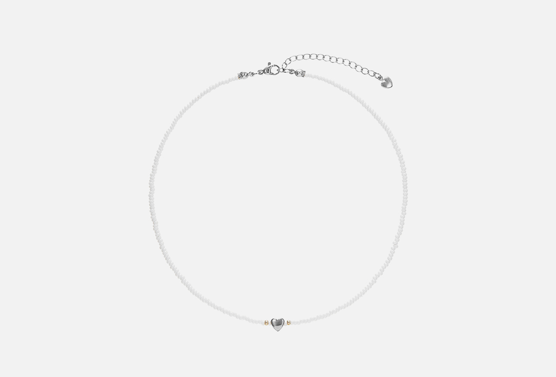 Из бисера с гематитовым сердцем 1 шт