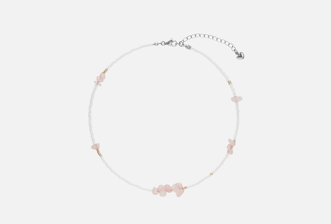 Изображение товара чокер Higher-aura из бисера и розового кварца