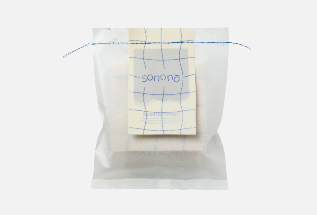 

Твердое мыло с салфеткой для хранения SONONO, Kusatsu Onsen 100 г