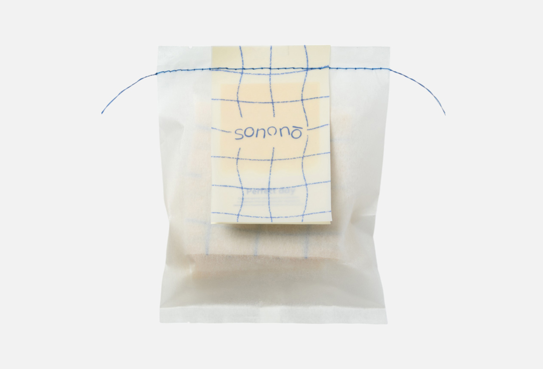 

Твердое мыло с салфеткой для хранения SONONO, Perfect day 100 г