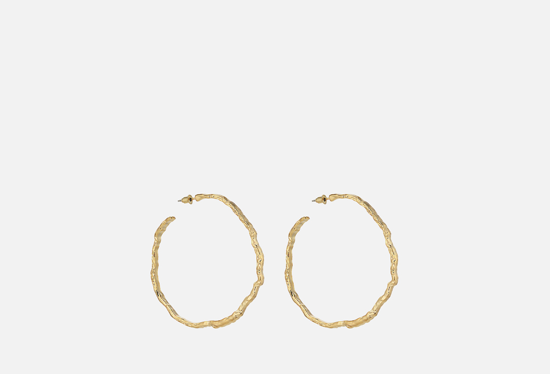 Изображение товара Серьги-кольца KALINKA Текстурированные