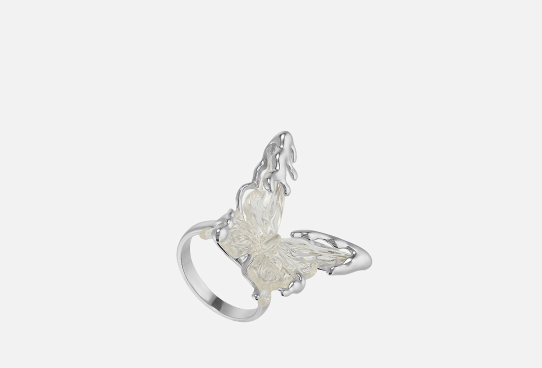 Изображение товара Кольцо KALINKA с бабочкой для женщин из ювелирного сплава 3 см визуальный дизайн