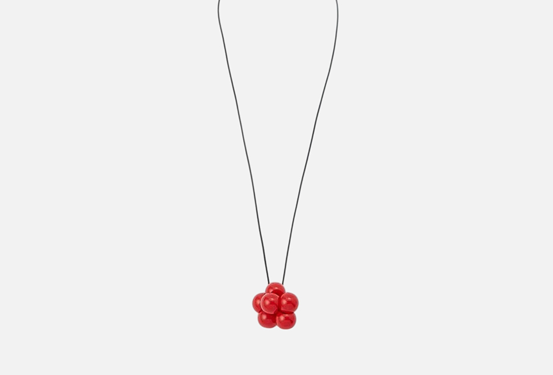 Изображение товара Стильное красное колье PABUR BERRIES RD для женщин с регулируемой длиной и аккуратной подвеской