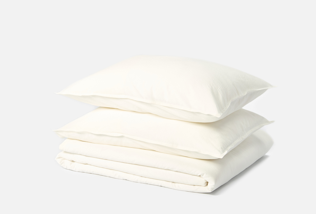 Изображение товара Комплект постельного белья COZY AND COZY cotton white, белый, евро