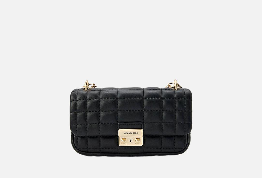 Изображение товара Кожаная сумка кросс-боди Michael Kors TRIBECA для женщин черная