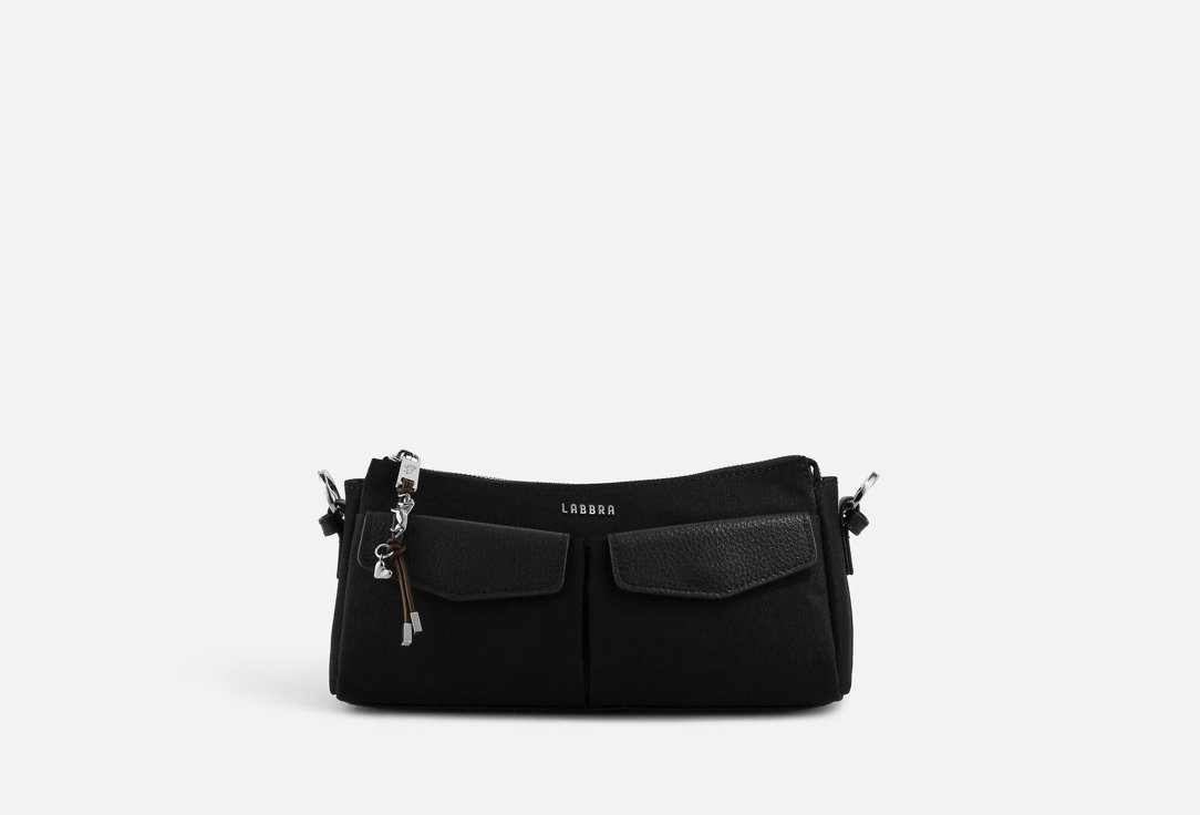 Изображение товара Женская сумка на плечо Labbra из нейлона и натуральной кожи 27x13x9 см