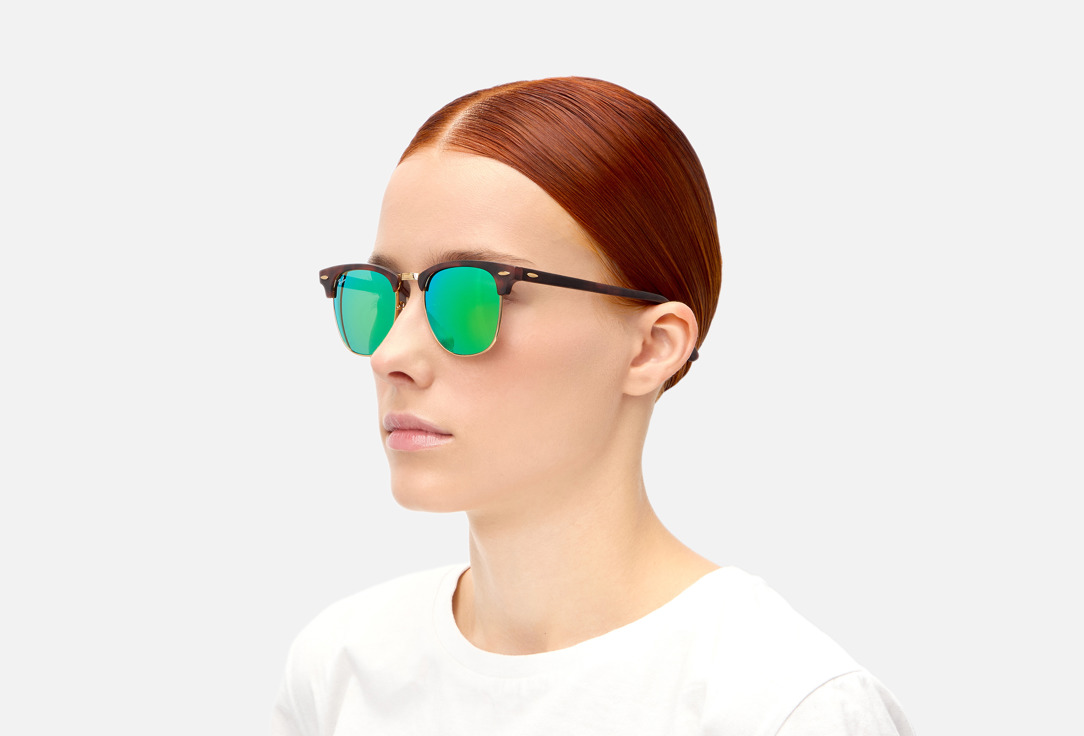 

Солнцезащитные очки RAY-BAN, Мультиколор, CLUBMASTER RB3016-114519/51-21