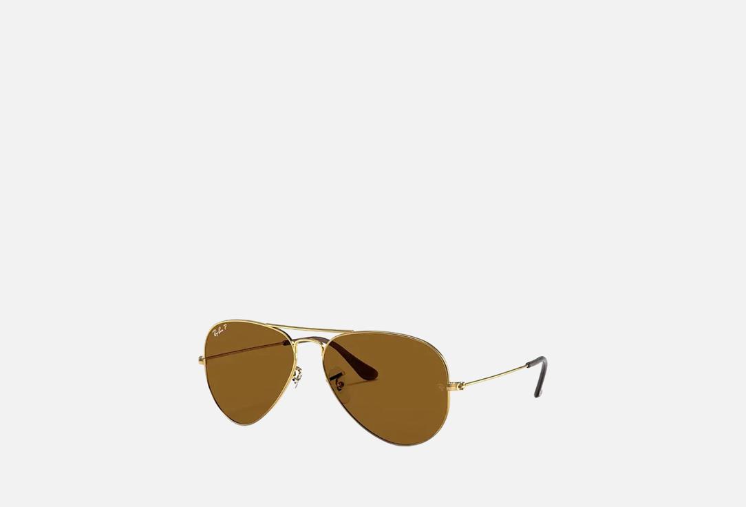 

Солнцезащитные очки RAY-BAN, Золотой, Aviator RB3025-001/57/62-14