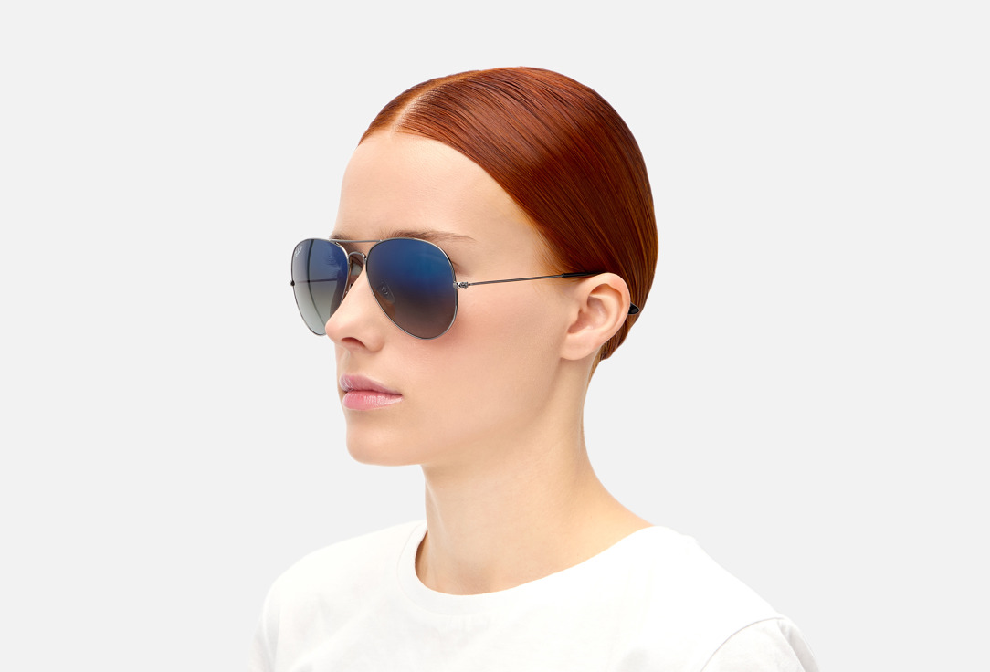 

Солнцезащитные очки RAY-BAN, Серый, Aviator RB3025-004/78/62-14