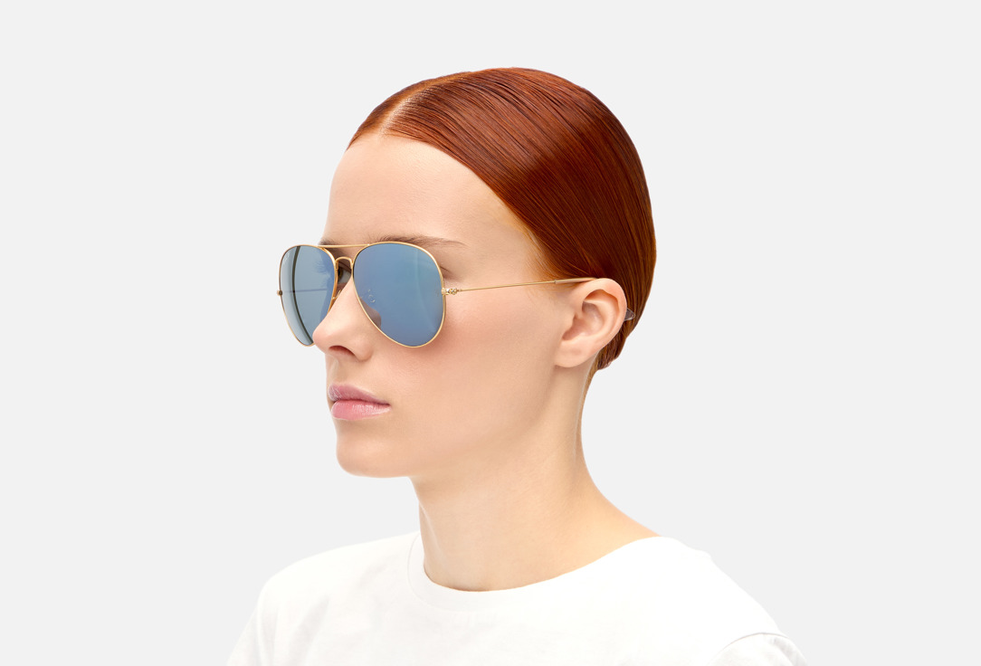 Изображение товара Солнцезащитные очки Ray-Ban Aviator RB3025-112/W3/62-14 унисекс классика металлик