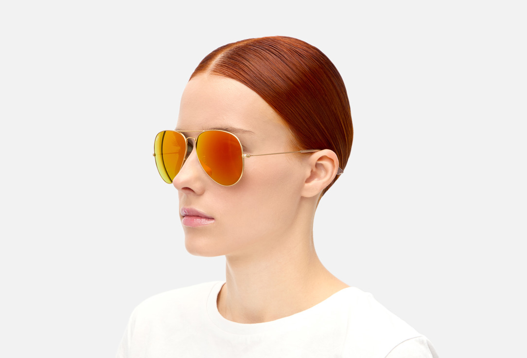

Солнцезащитные очки RAY-BAN, Золотой, Aviator RB3025-112/69/62-14