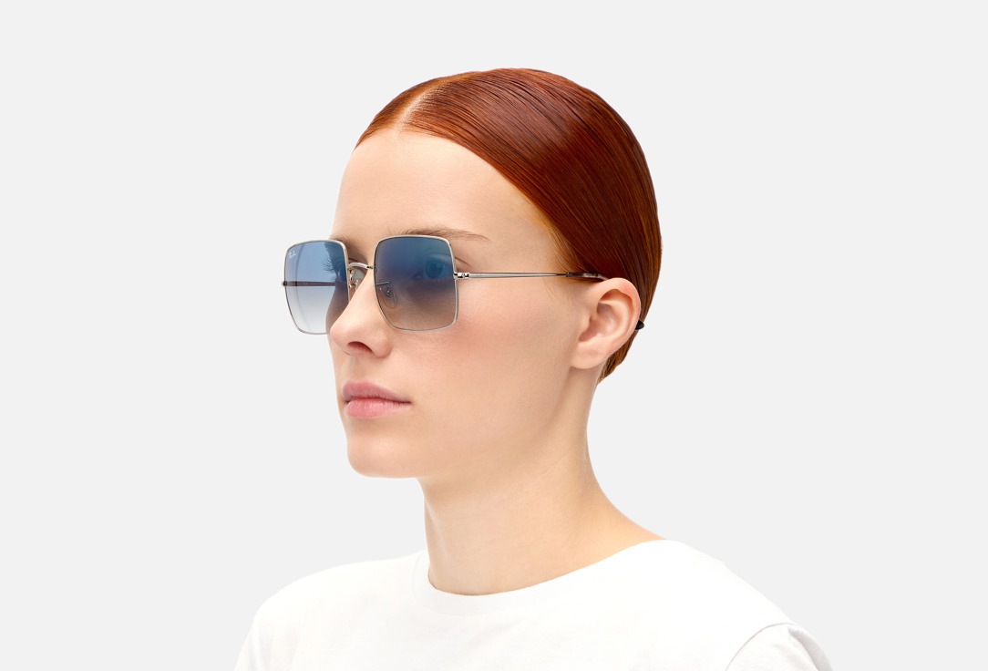 

Солнцезащитные очки RAY-BAN, Серебряный, С синими линзами RB1971-91493F/54-19