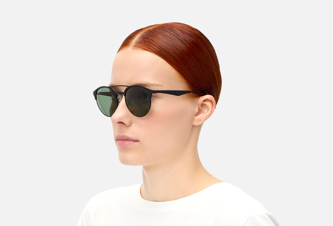 Изображение товара Солнцезащитные очки Ray-Ban RB3545-186/9A/51-20 универсальные с зеленой линзой