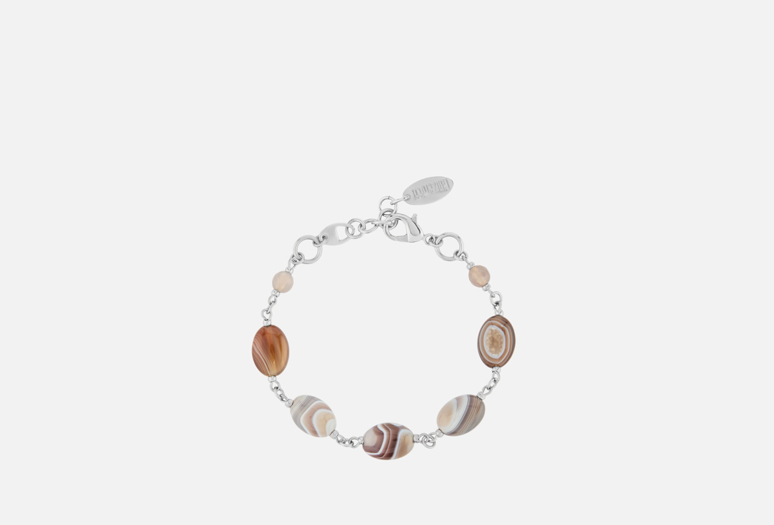 Изображение товара Стильный браслет Lanzerotti Gelido с агатом для женщин - натуральные камни и серебряное покрытие