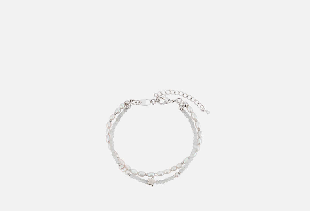 

Браслет двойной LANZEROTTI, Gelido, с жемчугом и лабрадоритом 1 шт