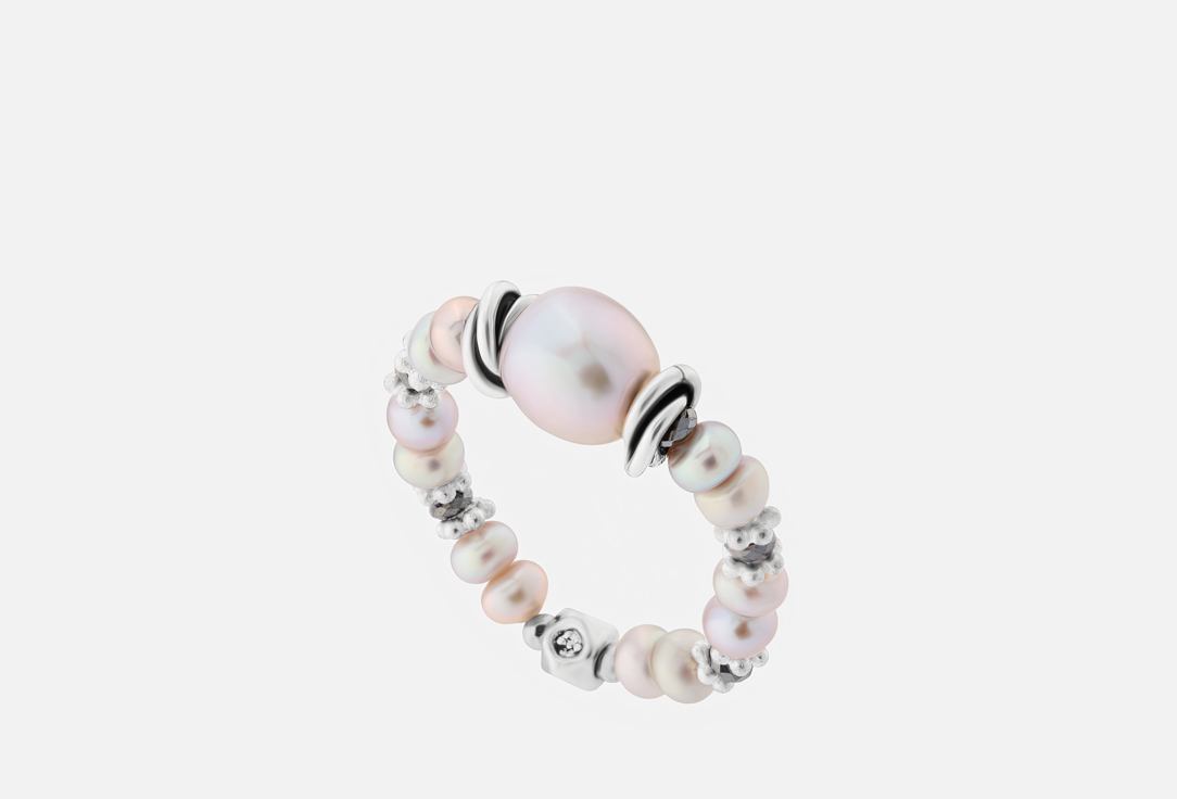 

Кольцо LANZEROTTI, Gelido, с жемчугом и гематитом 1 шт