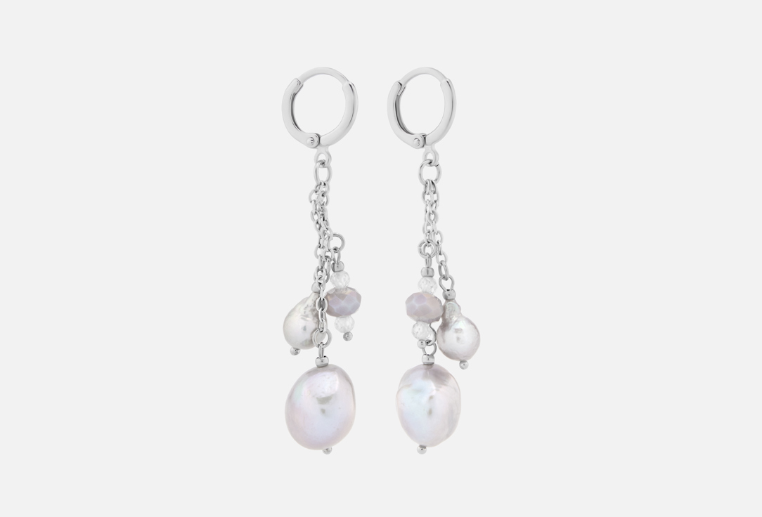 

Серьги LANZEROTTI, Gelido, с жемчугом, цирконием и кристаллом 2 шт