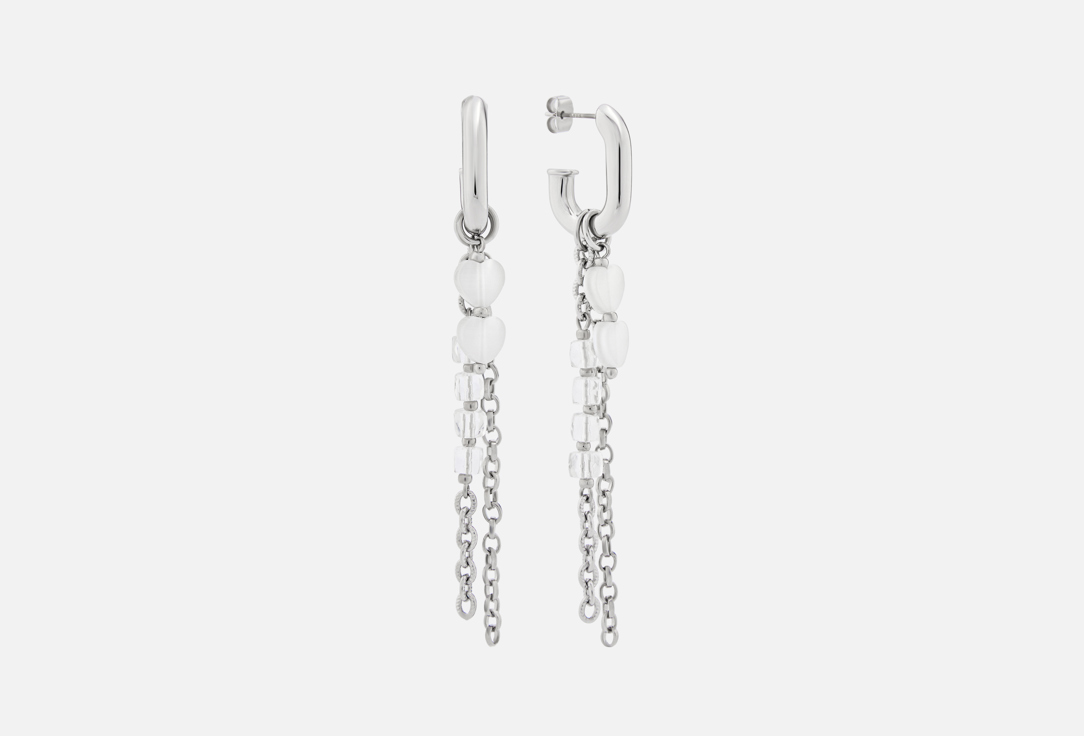 

Серьги LANZEROTTI, Gelido, с кошачьим глазом и хрусталем 2 шт