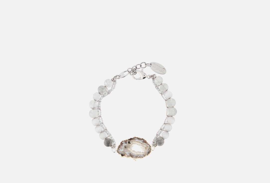 

Браслет LANZEROTTI, Gelido, агат, друза, кошачий глаз, кристаллы 1 шт