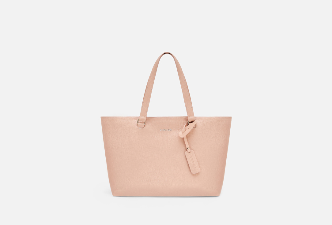 Изображение товара Женская сумка шопер из натуральной кожи GEORGE KINI SHOPPING POLO персиковая